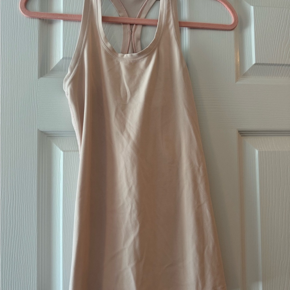 Beige Racerback Tank Top
